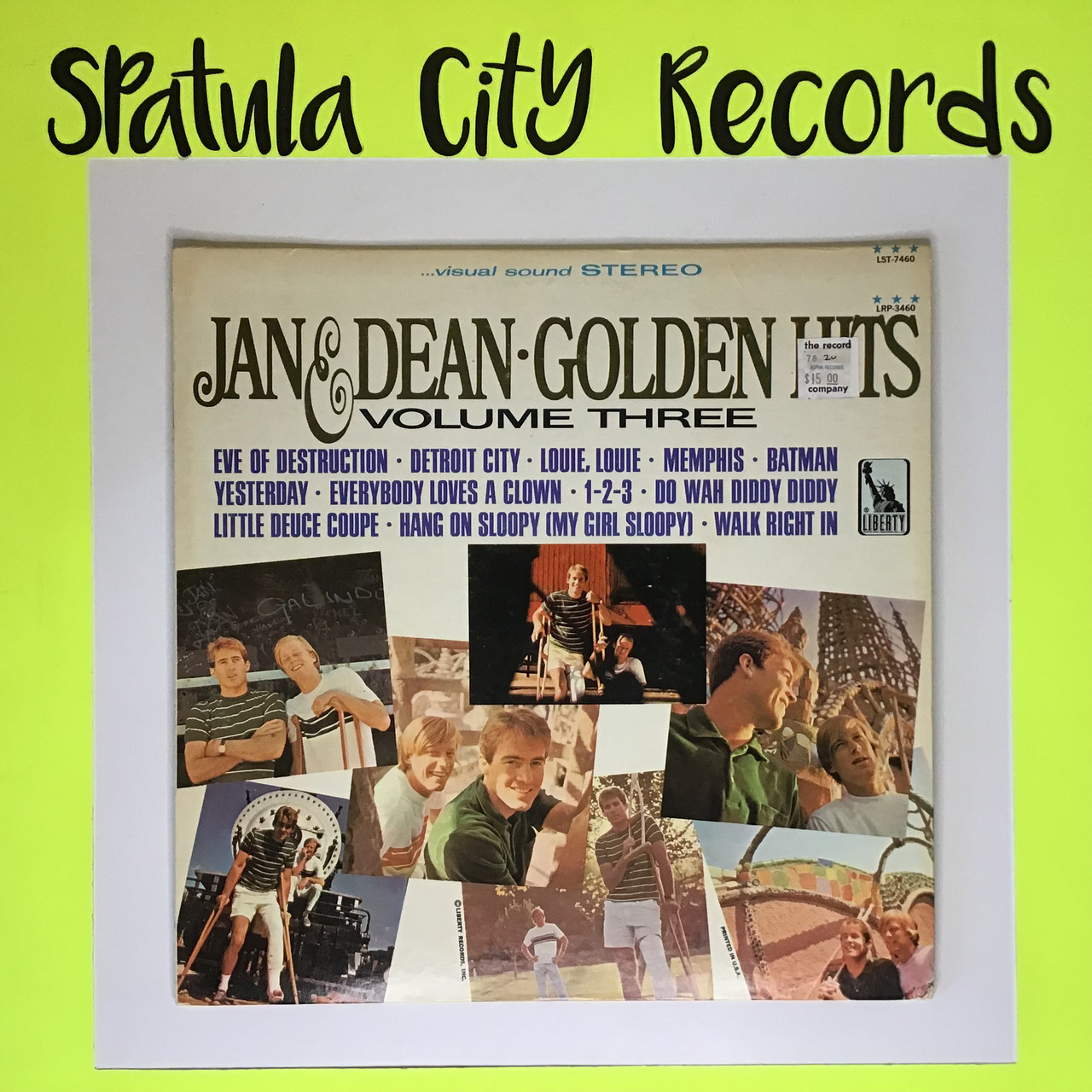 Jan and Dean - Golden Hits Volume Three - vinyl record album LP