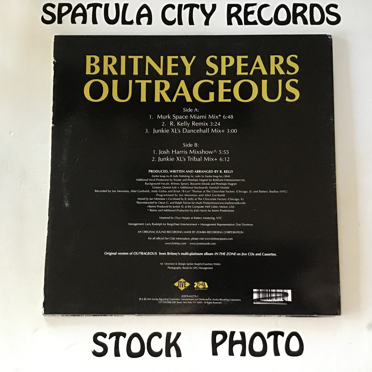 Britney Spears - Outrageous (Remixes) - PROMO - vinyl record LP