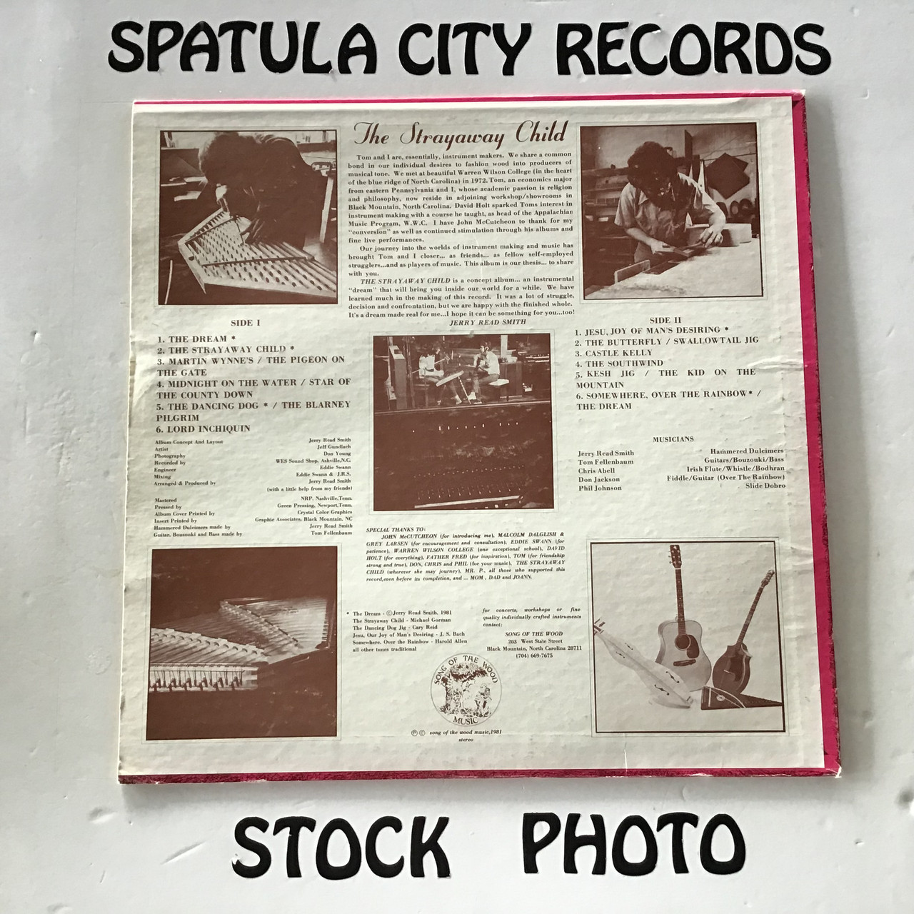 Jerry Read Smith, Tom Fellenbaum - The Strayaway Child - vinyl record album LP
