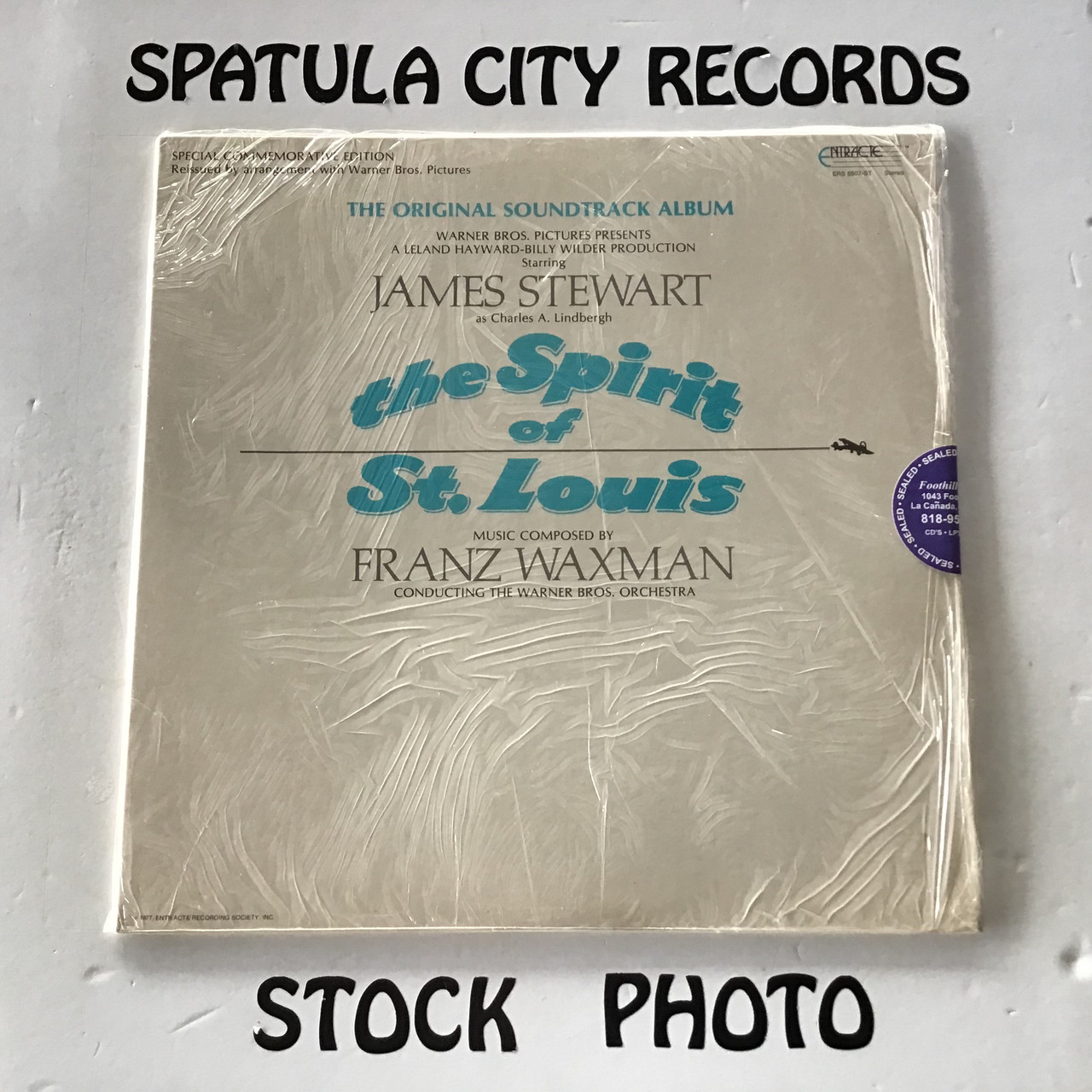 Franz Waxman - The Spirit of St. Louis - soundtrack - SEALED - vinyl record album LP