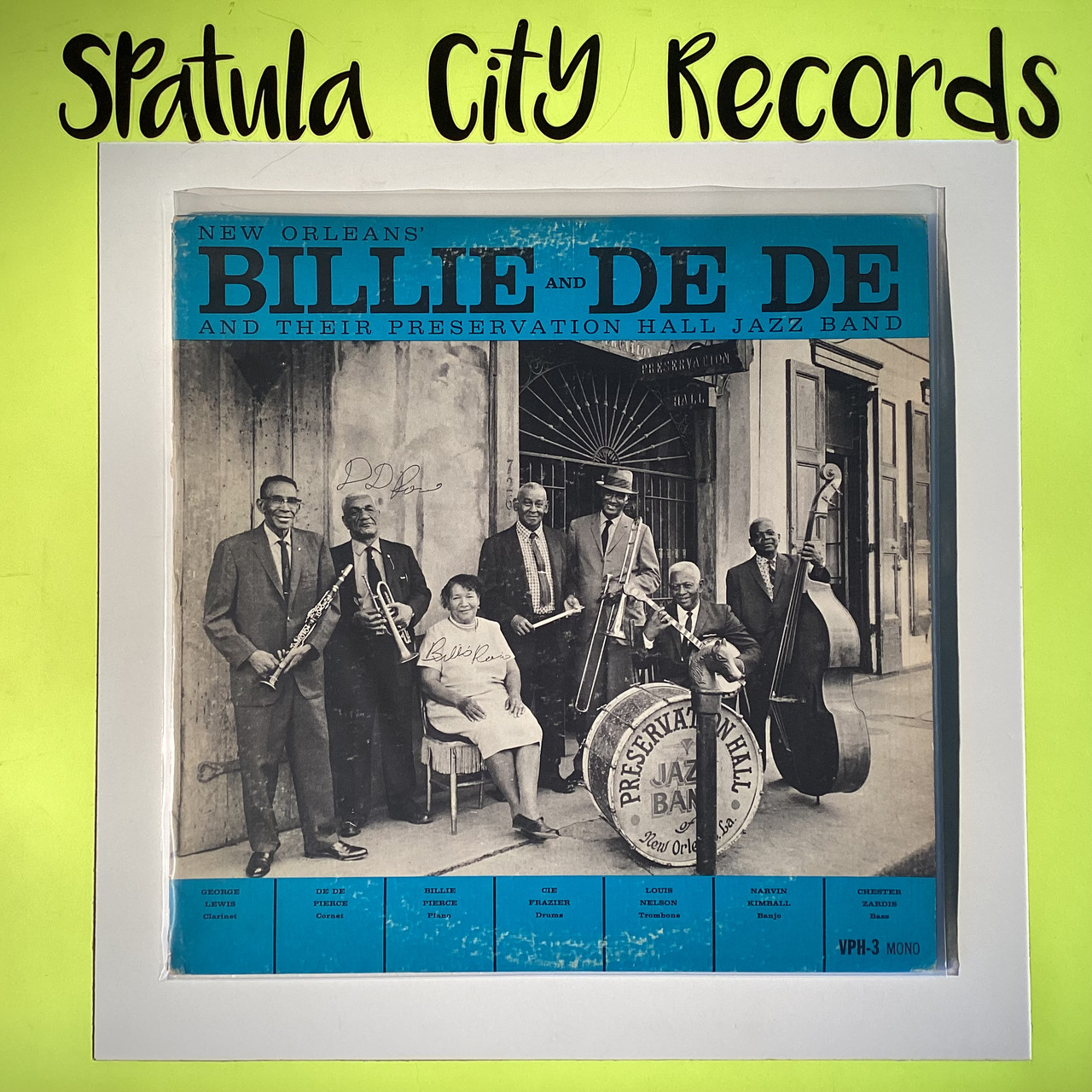 Billie and De De and Their Preservation Hall Jazz Band - New Orleans' Billie and De De and Their Preservation Hall Jazz Band - AUTOGRAPHED - vinyl record album LP
