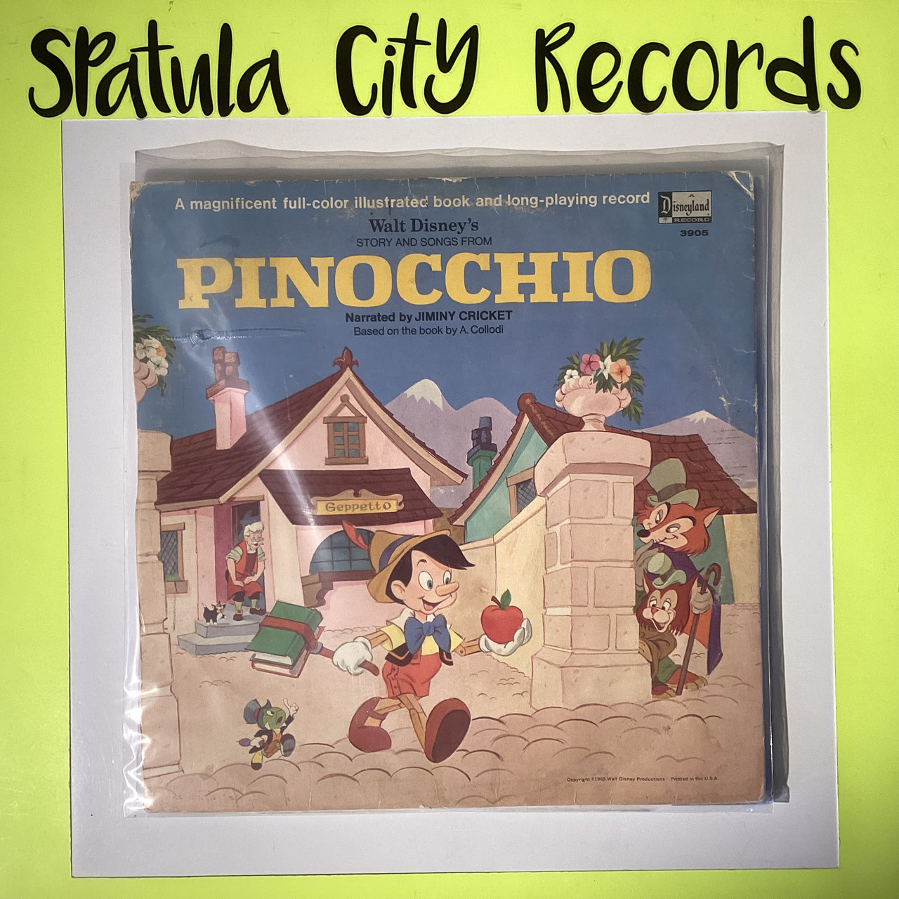 Walt Disney's Story of Pinocchio - soundtrack - MONO - vinyl