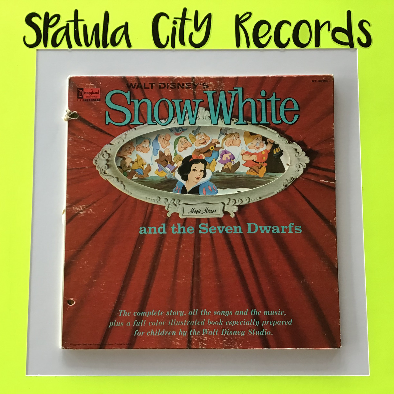 Walt Disney's Story of Snow White and The Seven Dwarfs - soundtrack - vinyl record album LP