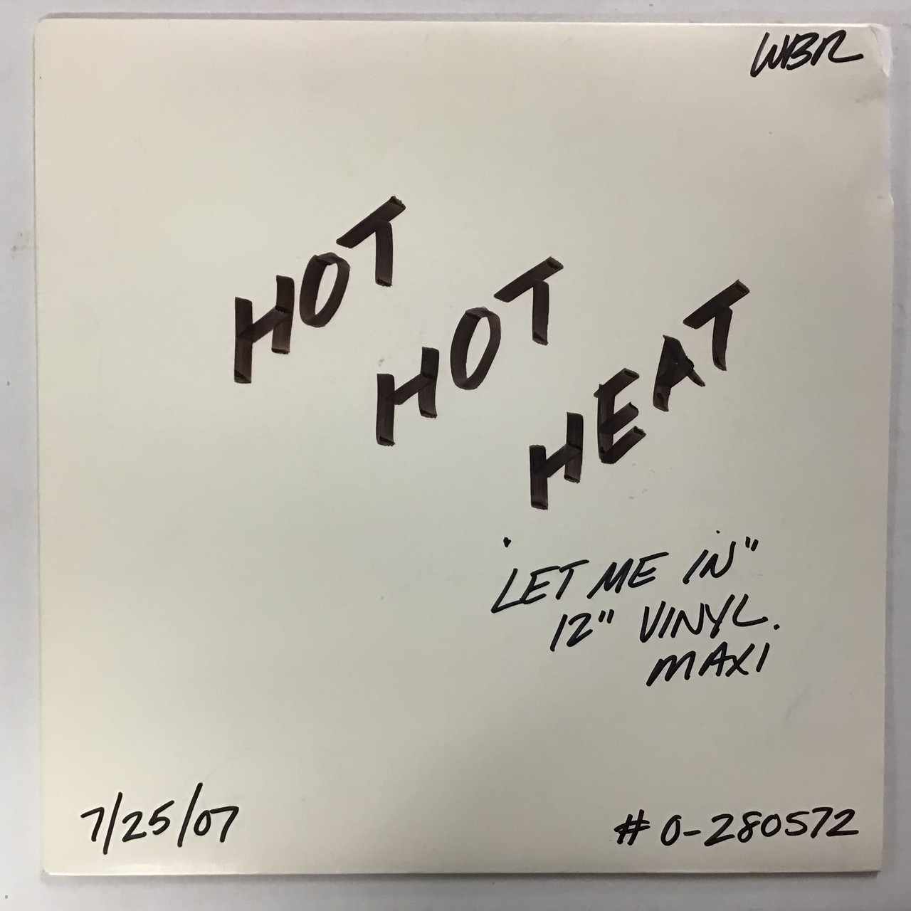 Hot Hot Heat - Let Me In - 12” ACETATE TEST PRESS  record