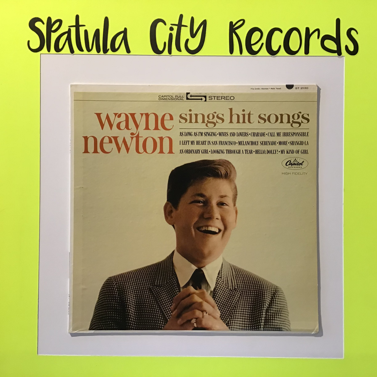 Wayne Newton - Wayne Newton Sings Hit Songs - vinyl record