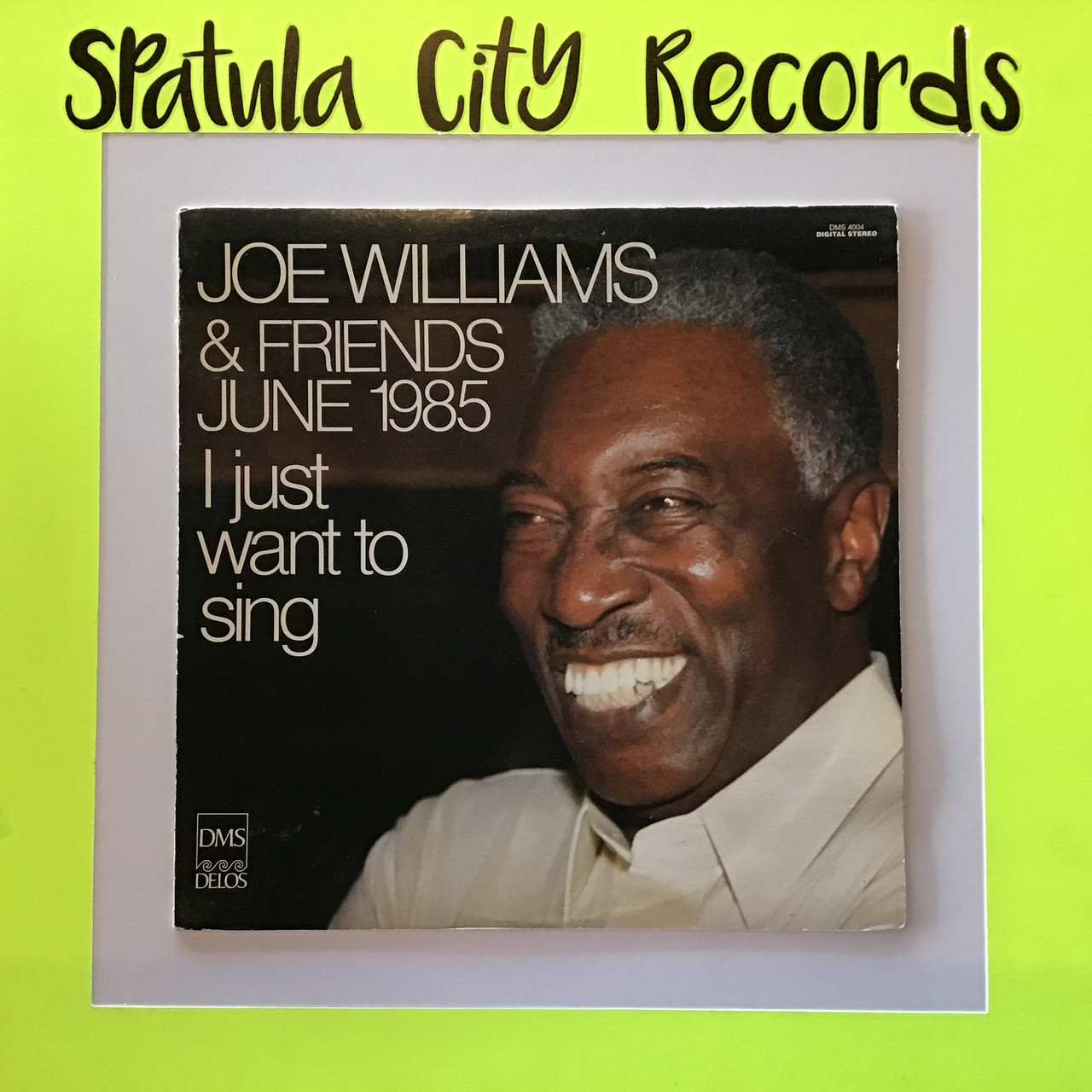 Joe Williams - Joe Williams and Friends June 1985 I Just Want to Sing - IMPORT - vinyl record LP