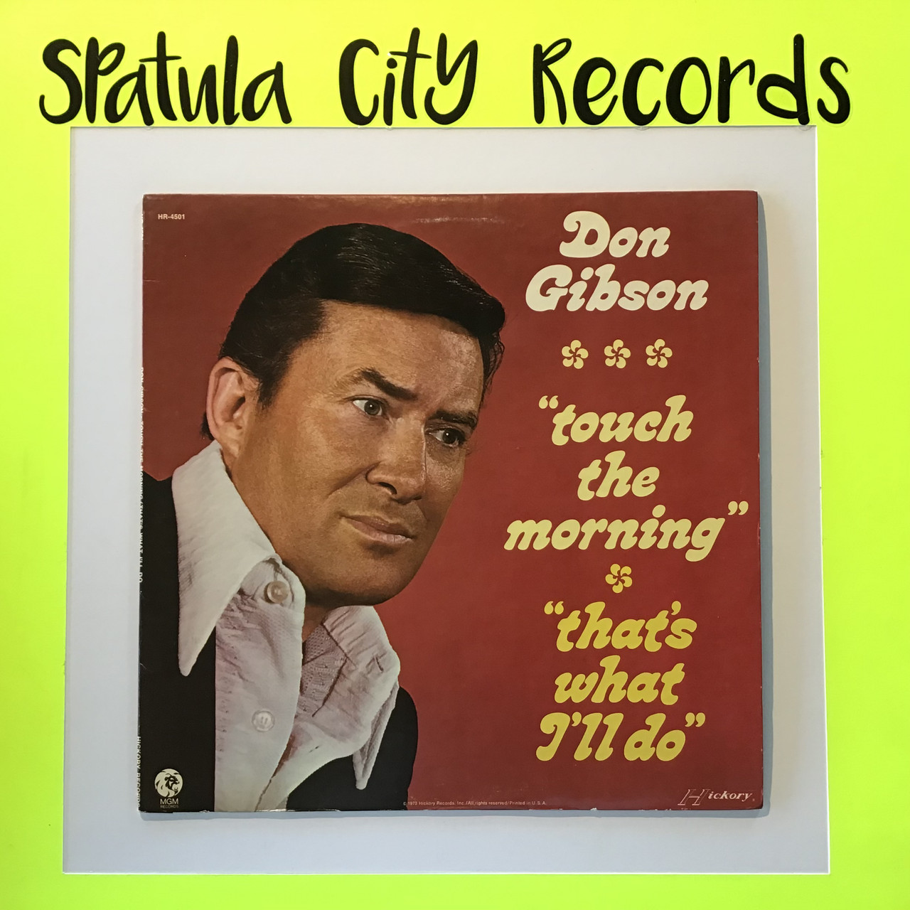 Don Gibson - Touch the Morning / That's What I'll Do  - vinyl record LP