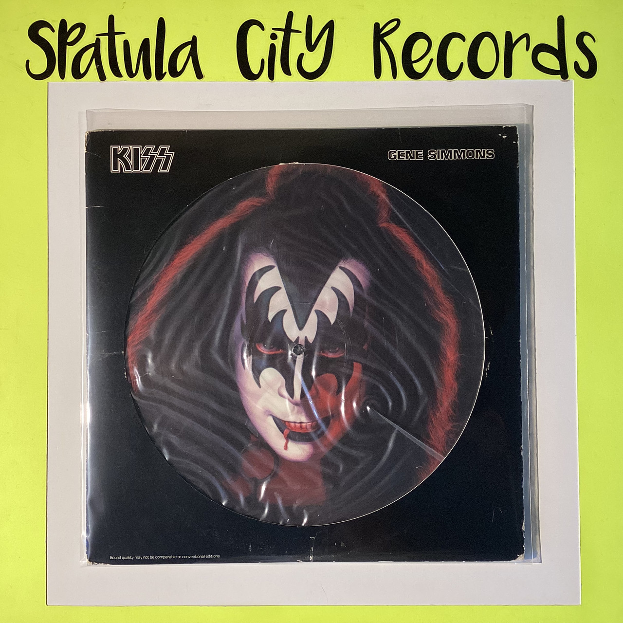 Kiss - Gene Simmons - PICTURE DISC - vinyl record album LP
