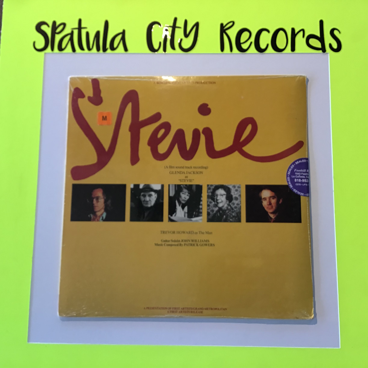 Patrick Gowers, John Williams - Stevie (A Film Soundtrack Recording) - SEALED - vinyl record LP