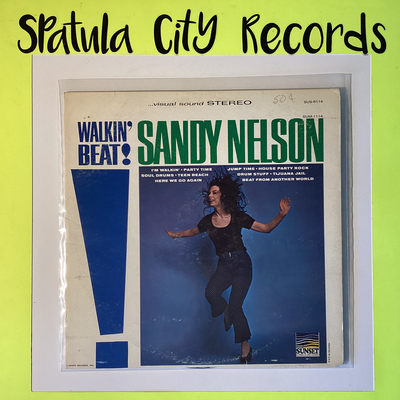 Sandy Nelson - Walkin' Beat! - vinyl record album LP