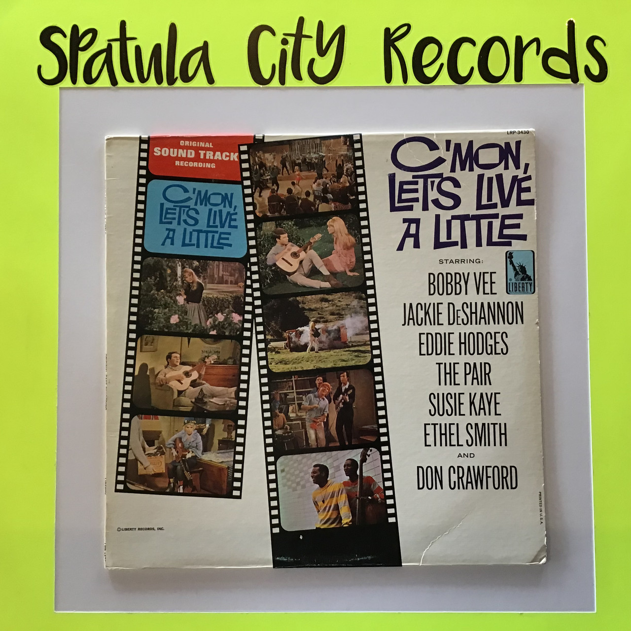 C'mon Let's Live A Little (Original Sound Track Recording) - soundtrack - vinyl record LP