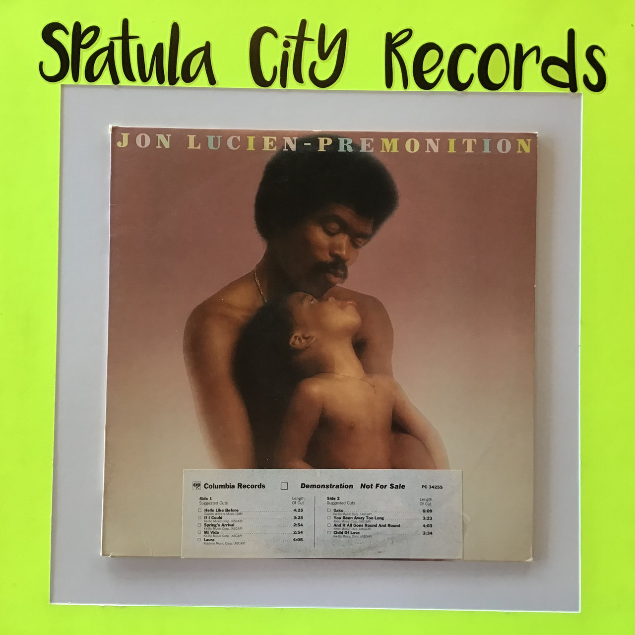 Jon Lucien - Premonition - WLP - PROMO - vinyl record LP