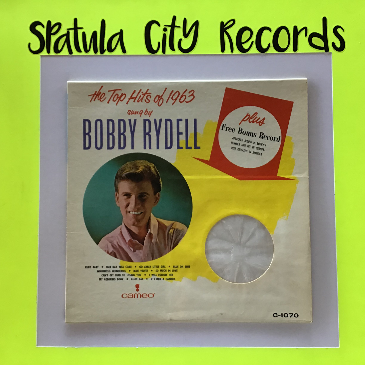 Bobby Rydell - Top Hits of 1963 - MONO - vinyl record LP
