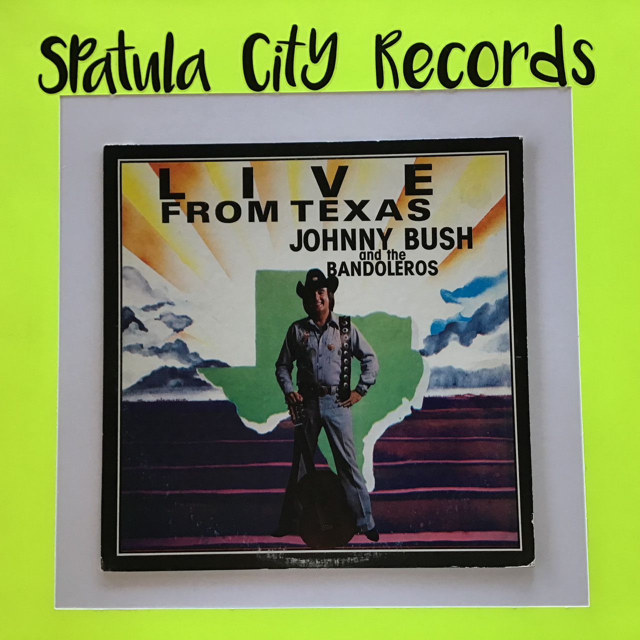 Johnny Bush and The Bandoleros - Live From Texas - vinyl record LP