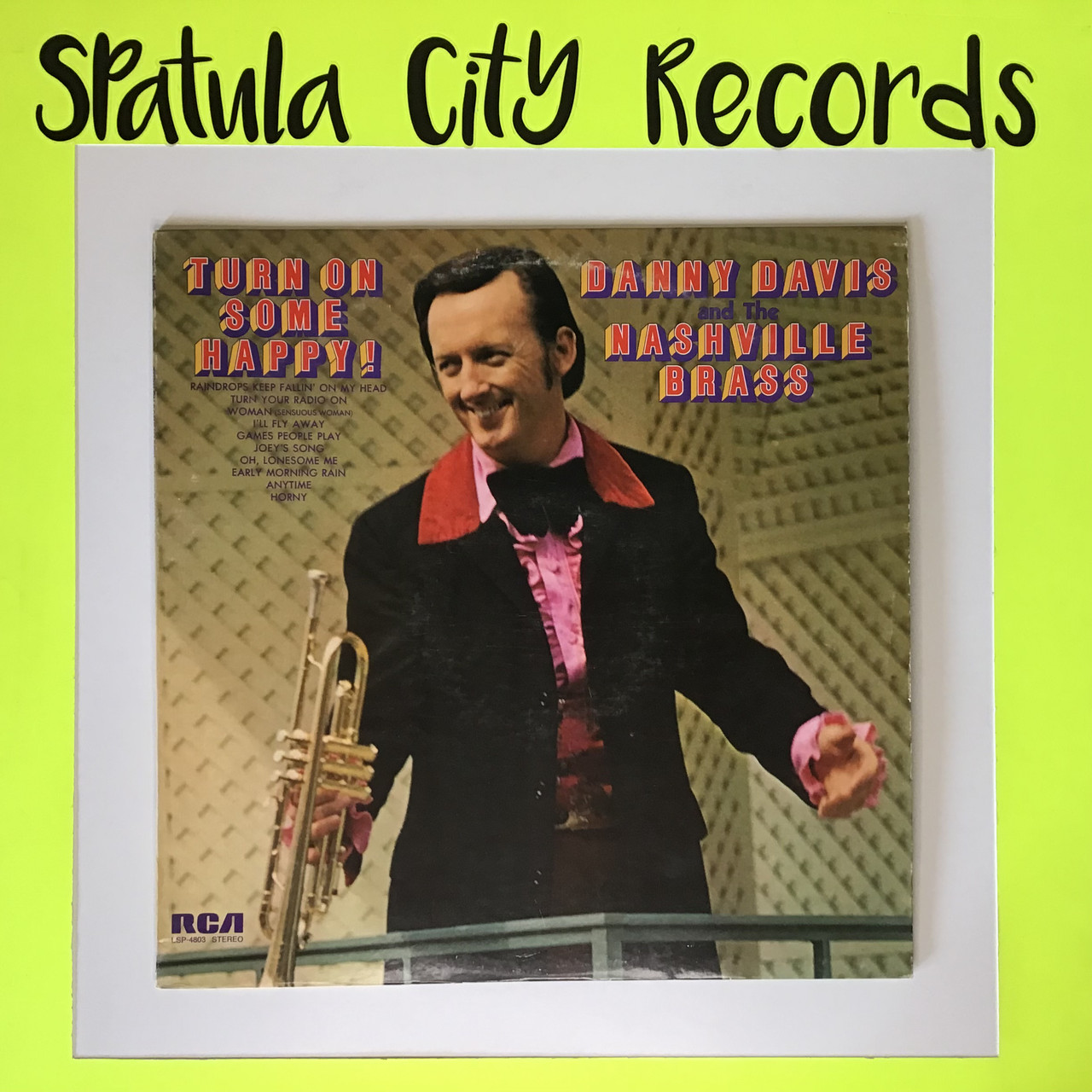 Danny Davis and the Nashville Brass - Turn on Some Happy - vinyl record album LP