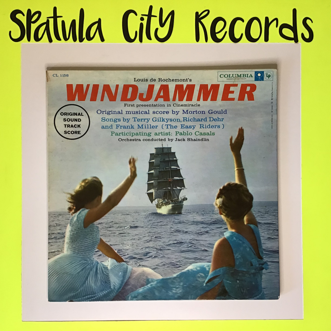 Morton Gould - Windjammer - soundtrack - MONO - vinyl record album LP