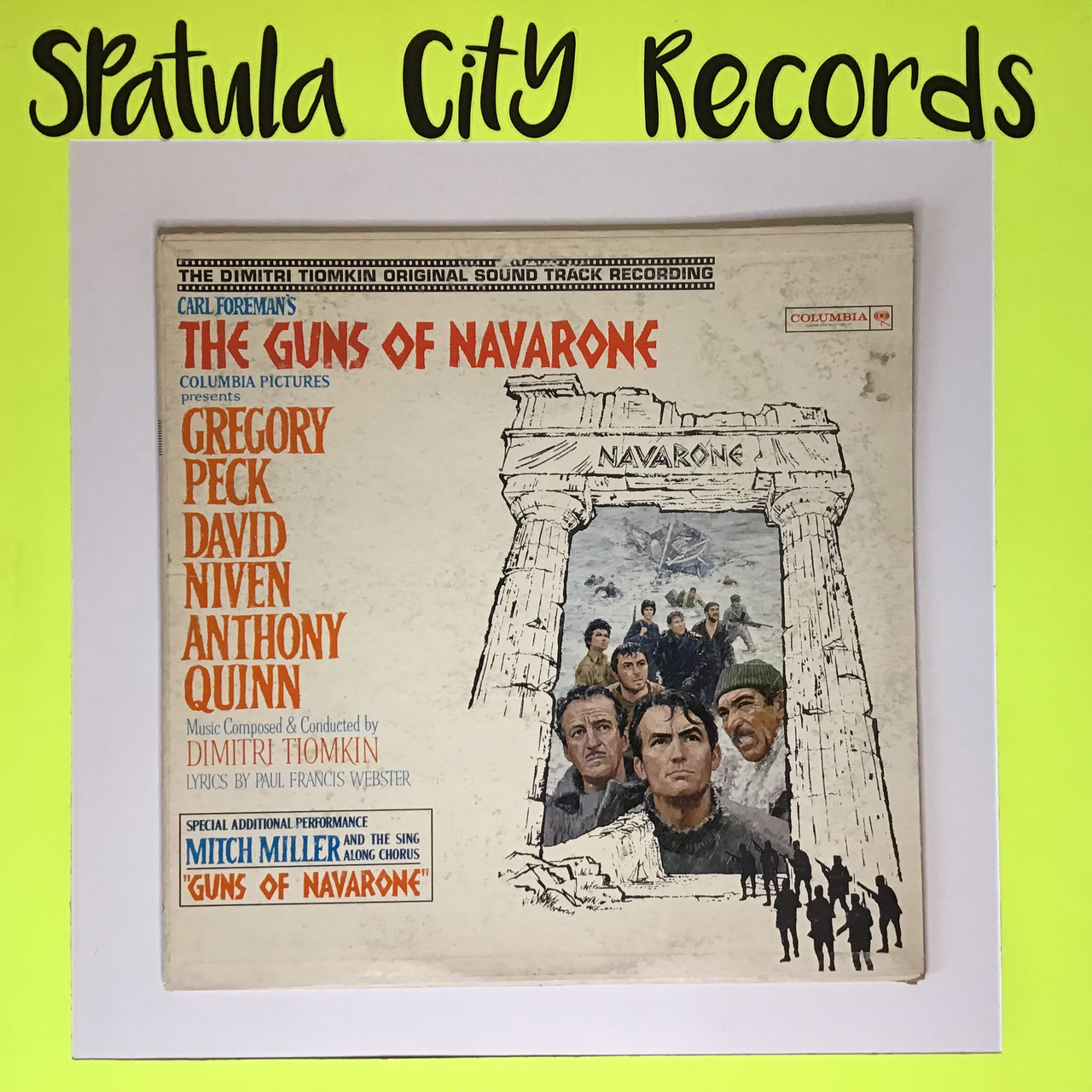 Dimitri Tiomkin - The Guns of Navarone - Soundtrack - MONO vinyl record album LP