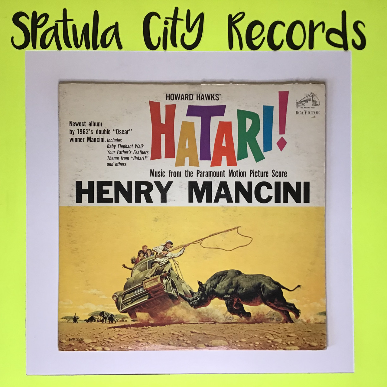 Henry Mancini - Hatari! - soundtrack -  MONO - vinyl record album LP