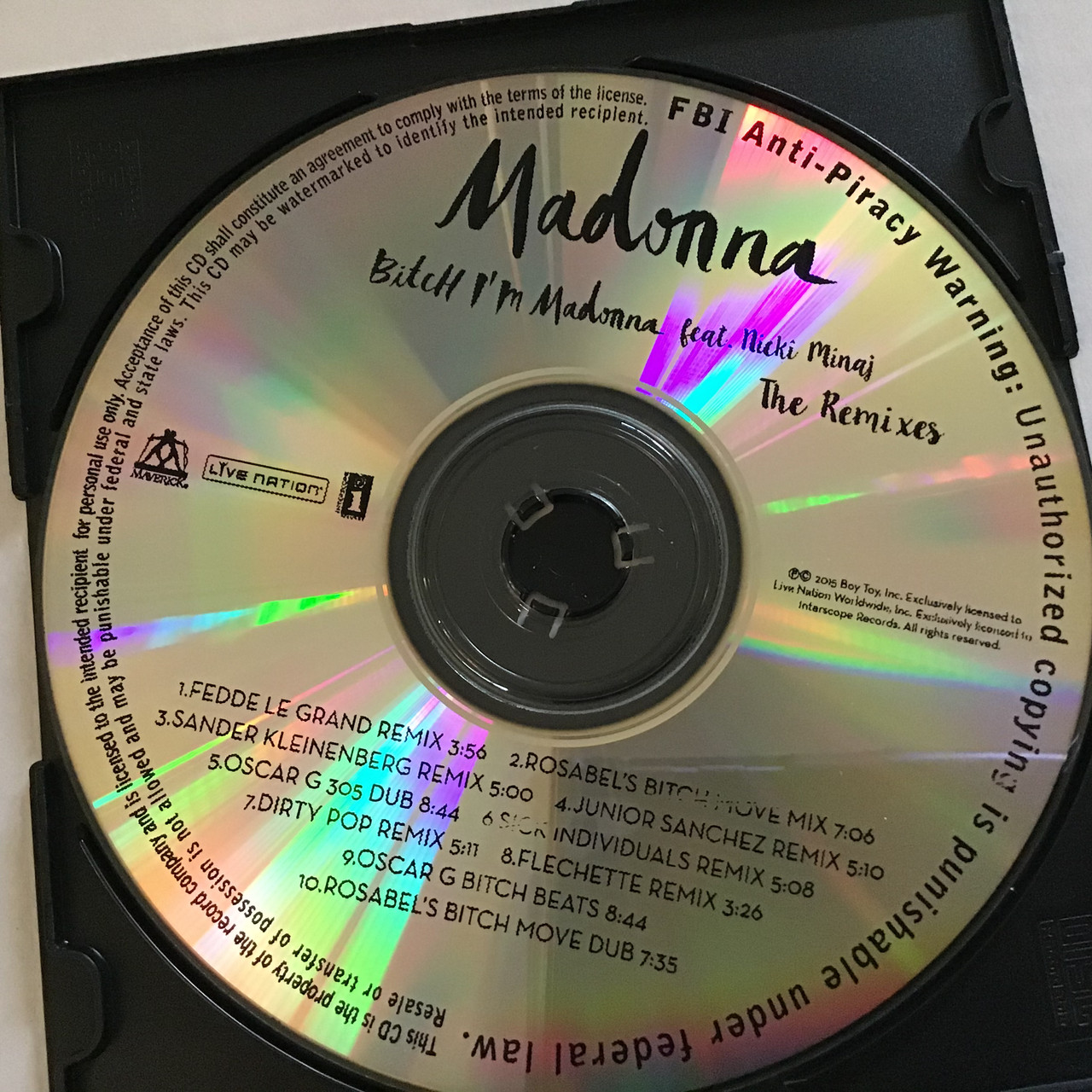 その他 Mi Rocio [CD] Madonna featuring Nicki Minaj- Bitch I'm Madonna (the