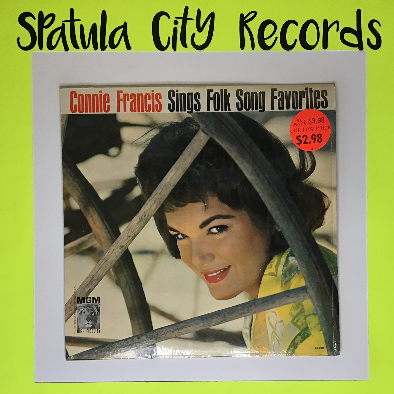 Connie Francis - Sings Folk Song Favorites - MONO - vinyl record album LP