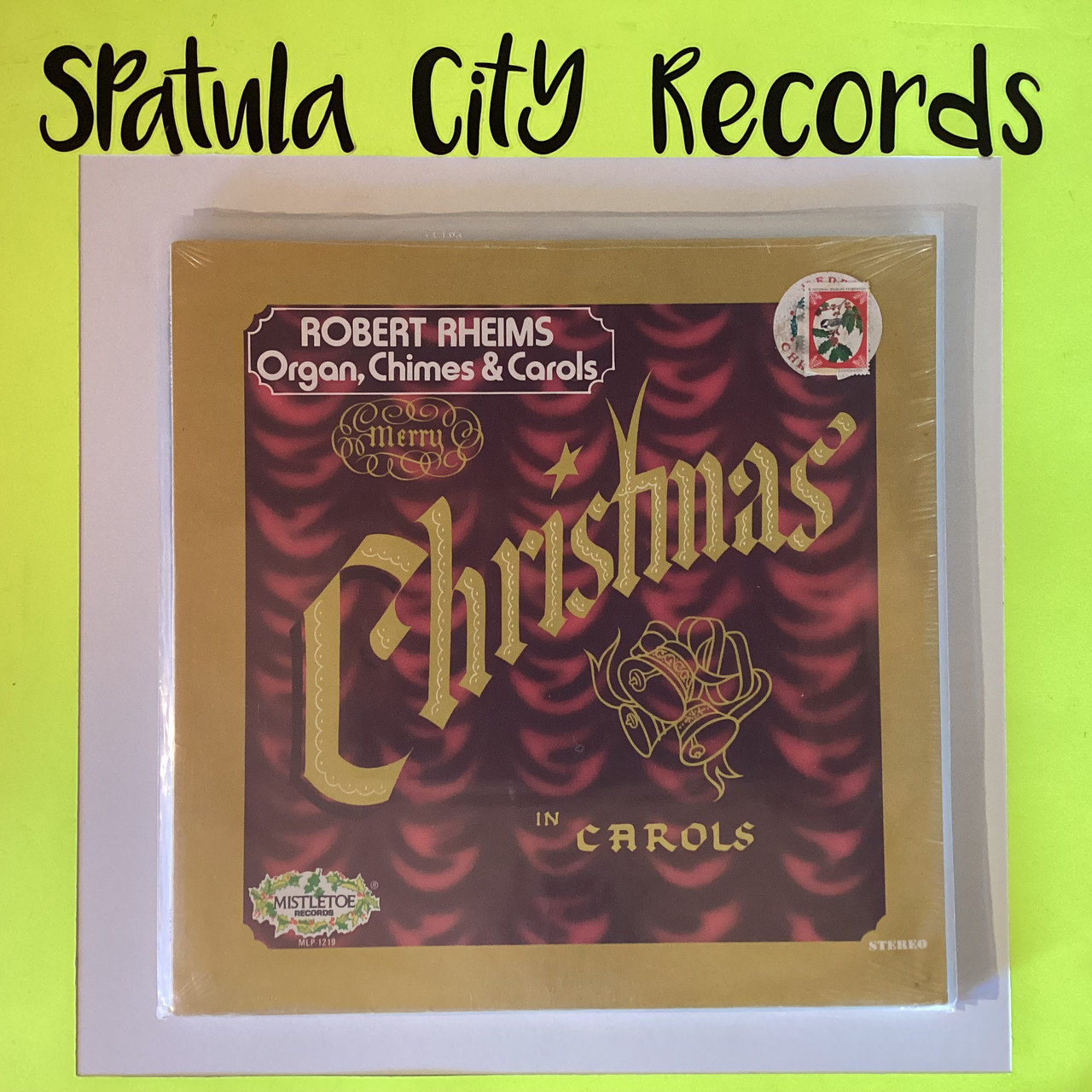 Robert Rheims - Organ, Chimes & Carols - Merry Christmas in Carols - SEALED - MONO - vinyl record album LP Robert Rheims - Organ, Chimes & Carols - Merry Christmas in Carols - SEALED - MONO - vinyl record album LP