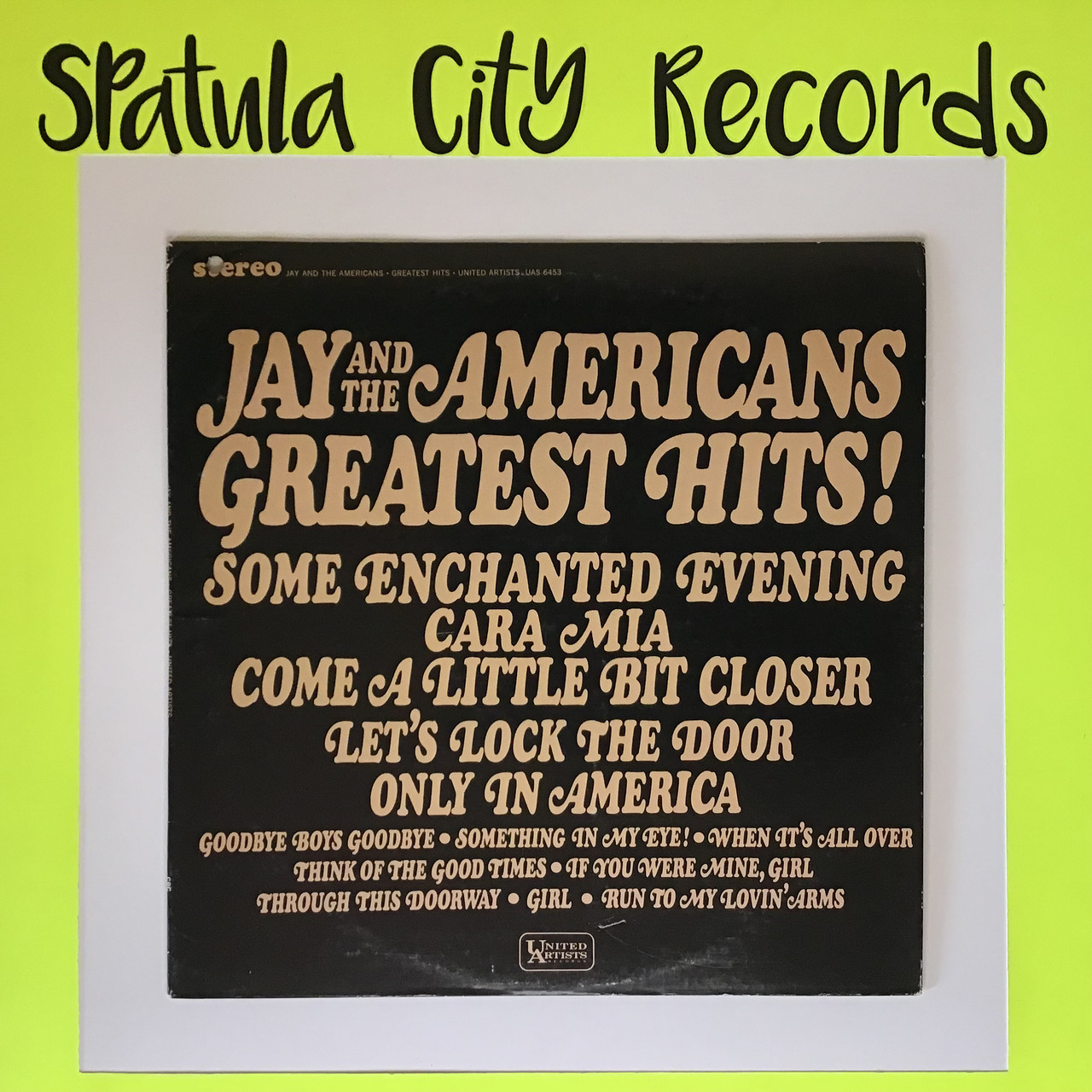 Jay and The Americans - Greatest Hits - CLUB COPY - vinyl record LP