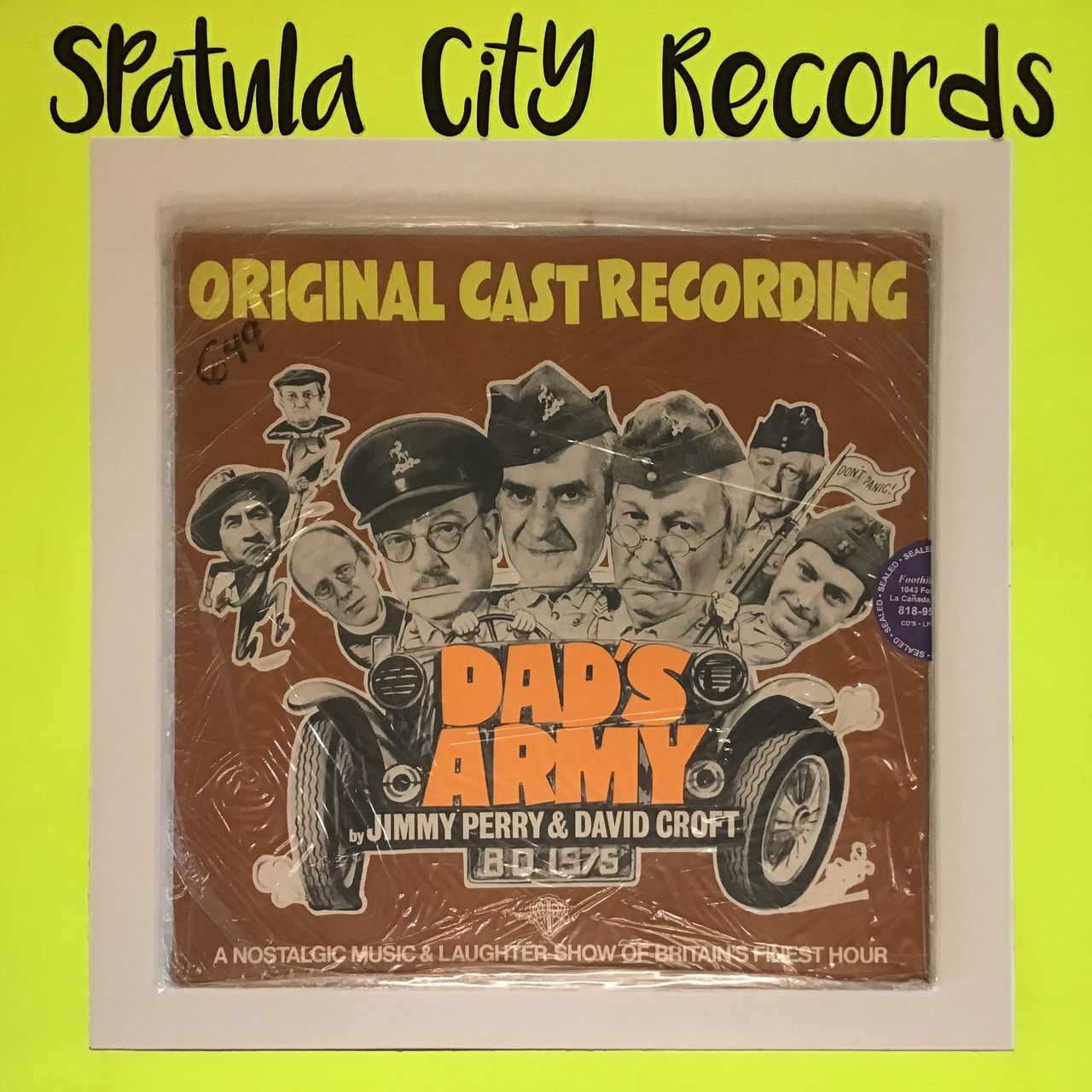 Dad's Army – Original Cast Recording - SEALED - UK IMPORT - vinyl record album LP