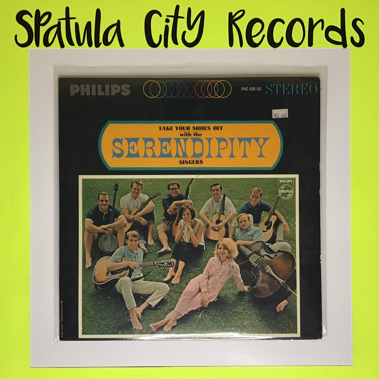 Serendipity Singers – Take Your Shoes Off With The Serendipity Singers - vinyl record LP