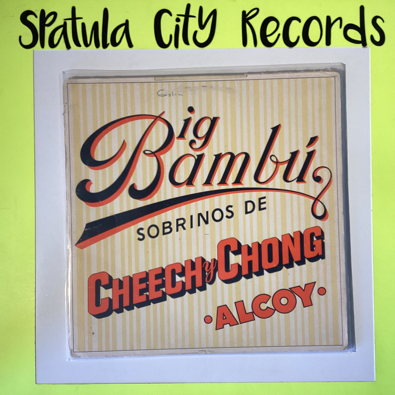 Cheech And Chong Big Bambu Album With Rolling Paper