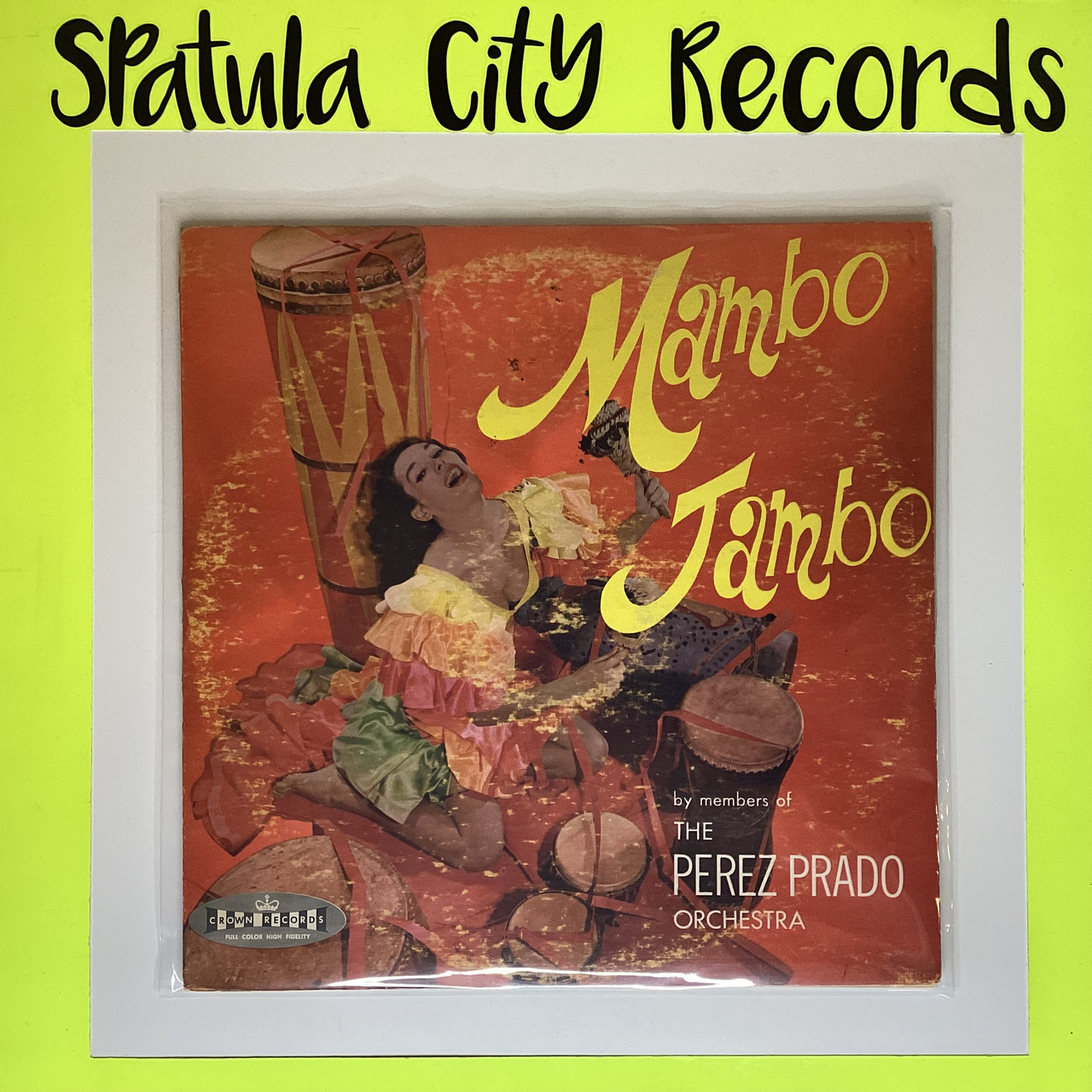 Perez Prado Greatest Mambos YELLOW Vinyl LP Que Rico El Mambo Corazon De  Melon