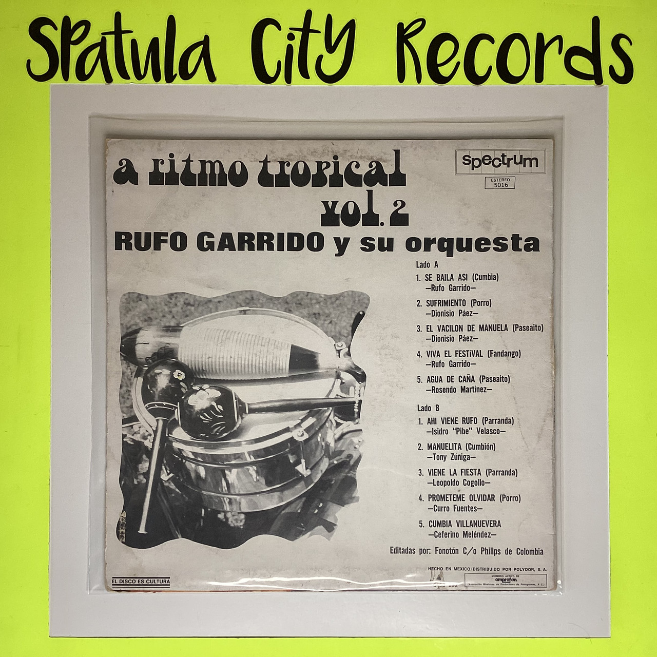 Rufo Garrido y Su Orquesta - A Ritmo Tropical Vol. 2 - MEXICO IMPORT - vinyl record LP