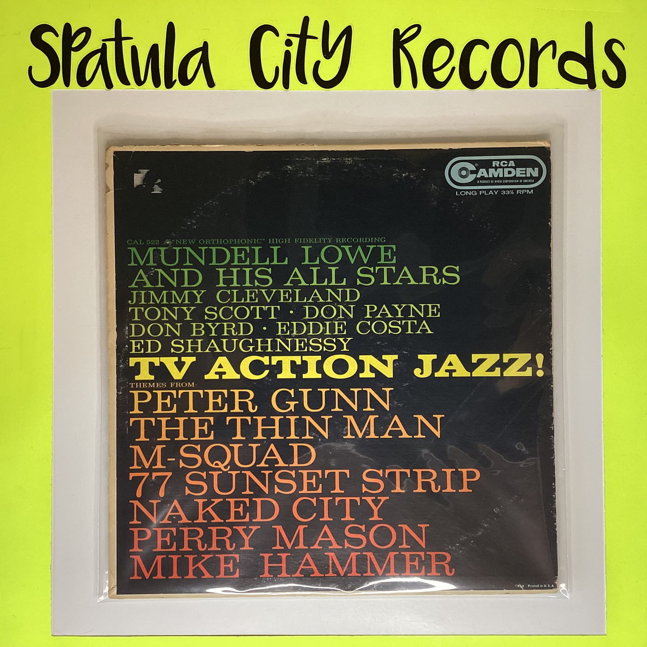 Mundell Lowe And His All Stars – TV Action Jazz! - MONO - vinyl record  album LP