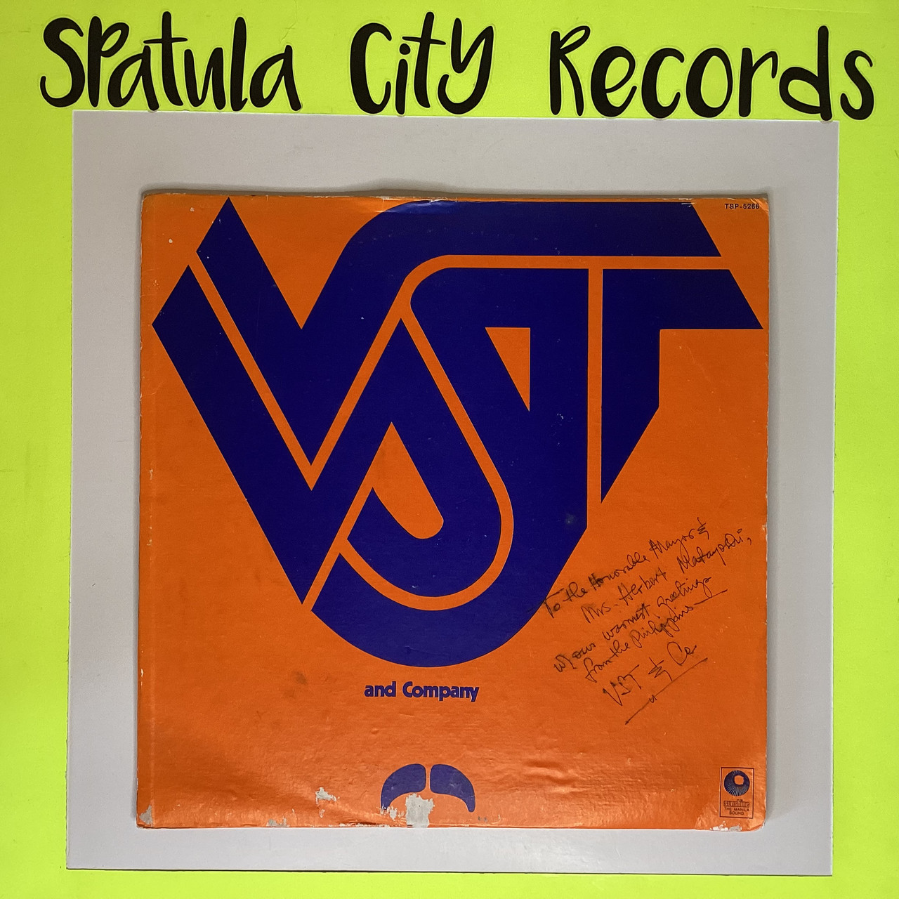 VST and Company - VST and Company - PHILLIPINES IMPORT - AUTOGRAPHED - vinyl record LP