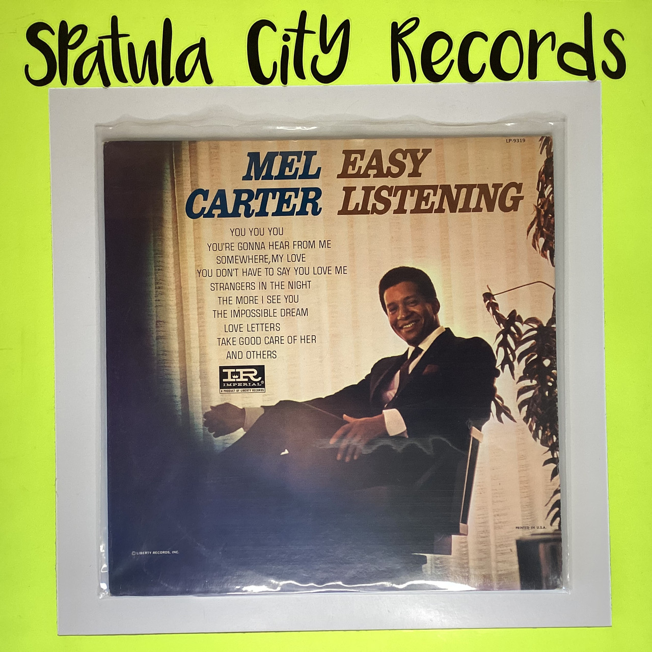 Mel Carter - Easy Listening - MONO - vinyl record LP