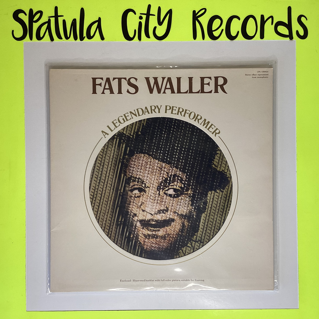 Fats Waller - A Legendary Performer - vinyl record LP