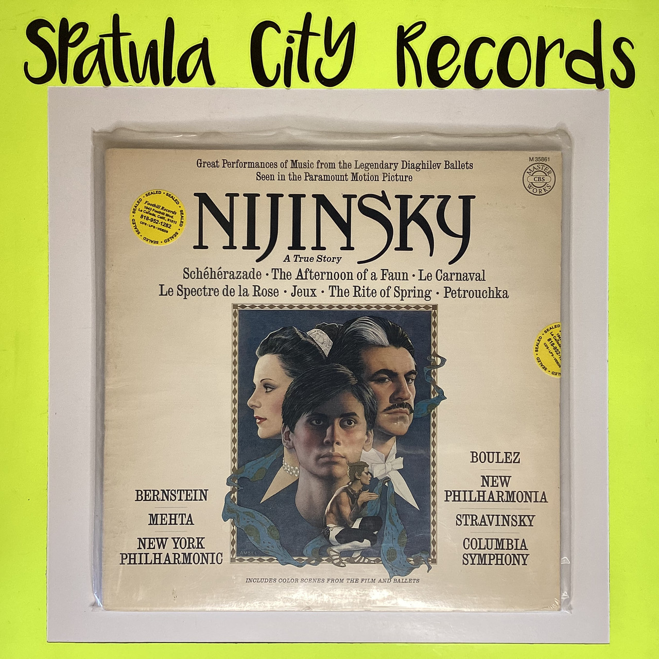 Nijinsky - A True Story (Motion Picture Soundtrack) - SEALED - vinyl record LP