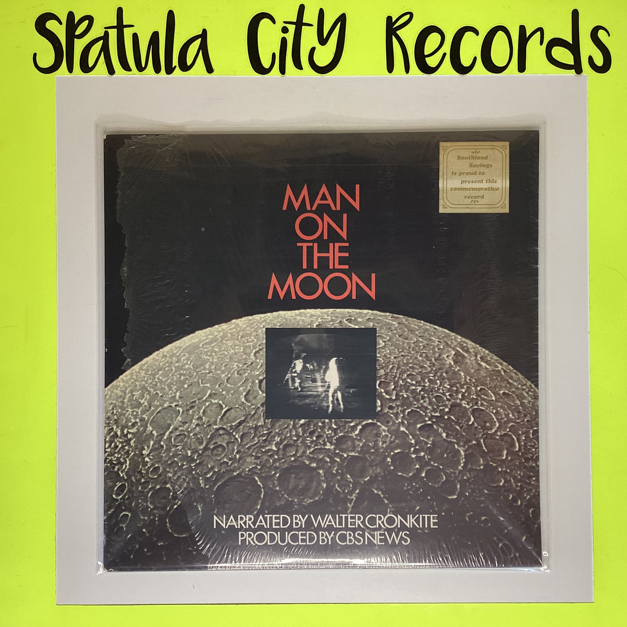 Walter Cronkite – Man On The Moon - SEALED - vinyl record LP