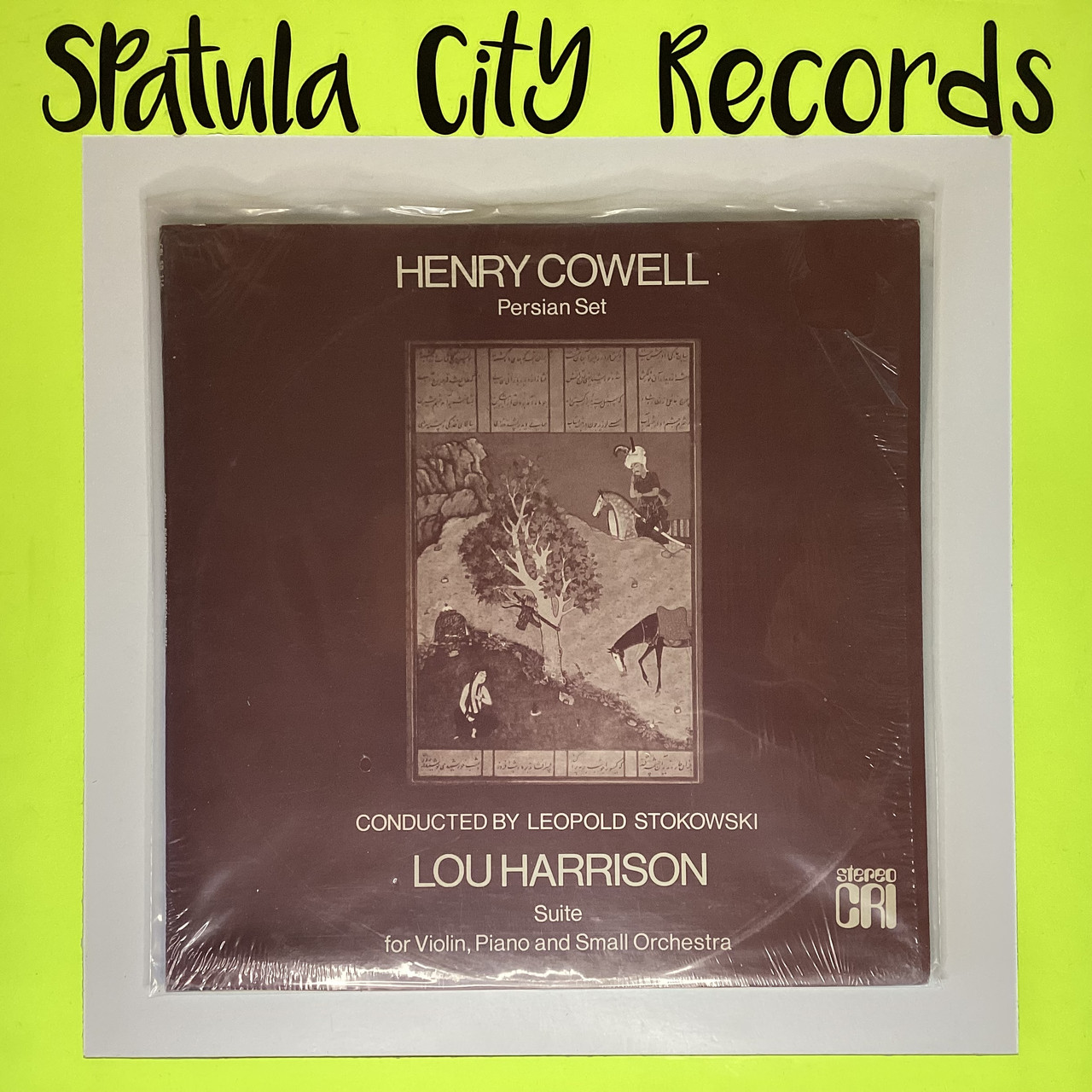 Henry Cowell / Lou Harrison - Leopold Stokowski – Persian Set / Suite For Piano, Violin And Small Orchestra - vinyl record LP