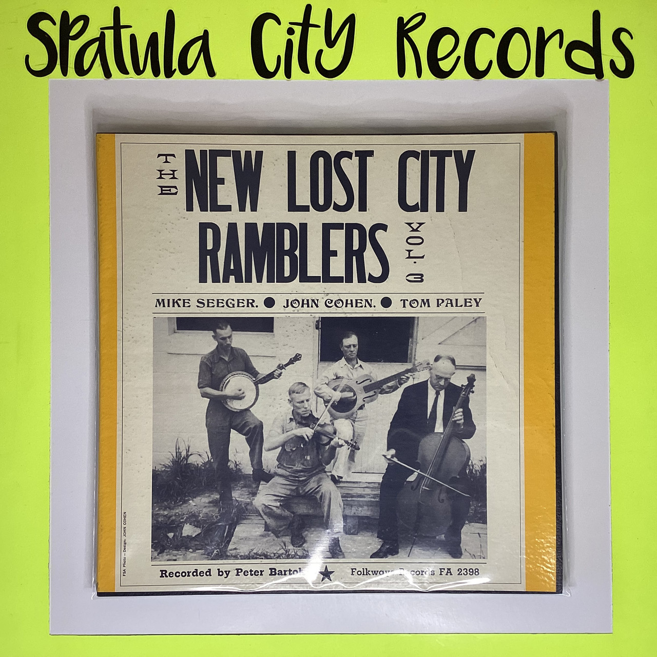 The New Lost City Ramblers - Vol. 3 - vinyl record LP