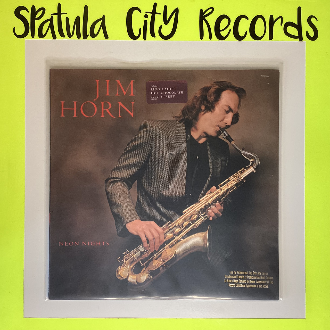 Jim Horn - Neon Nights - vinyl record LP