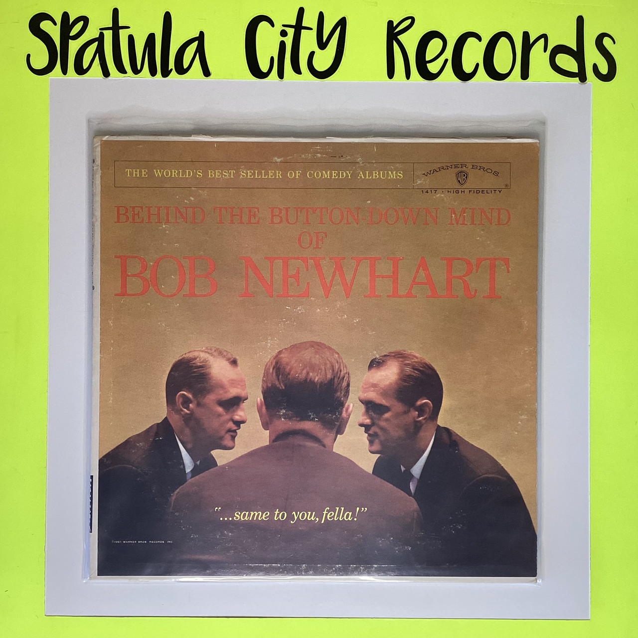 Bob Newhart – Behind The Button-Down Mind Of Bob Newhart - MONO - vinyl record LP