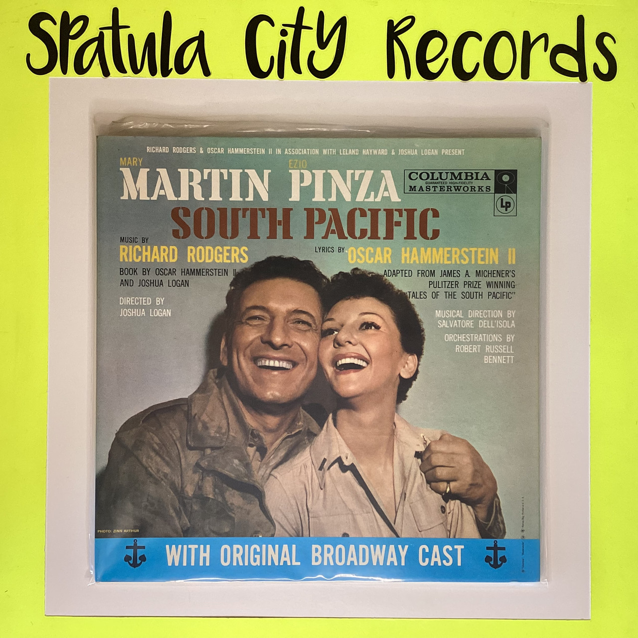 Mary Martin, Ezio Pinza, Richard Rodgers, Oscar Hammerstein II With Original Broadway Cast - South Pacific - soundtrack - MONO - vinyl record LP