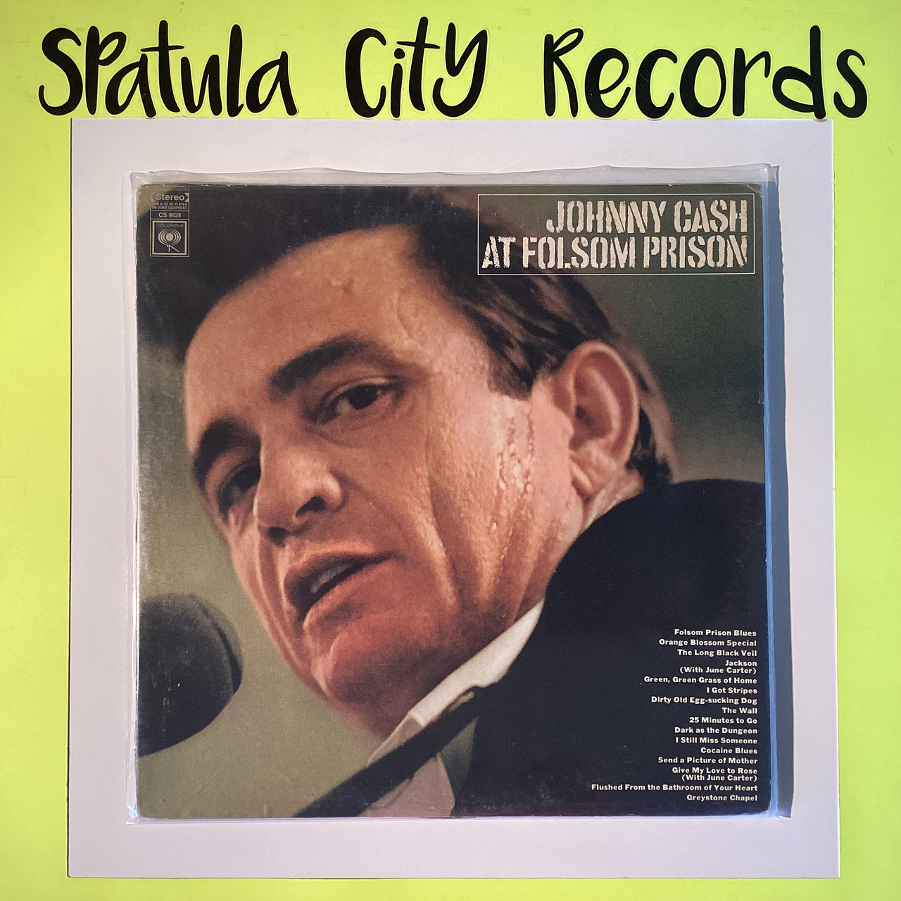 Johnny Cash - At Folsom Prison - vinyl record album LP