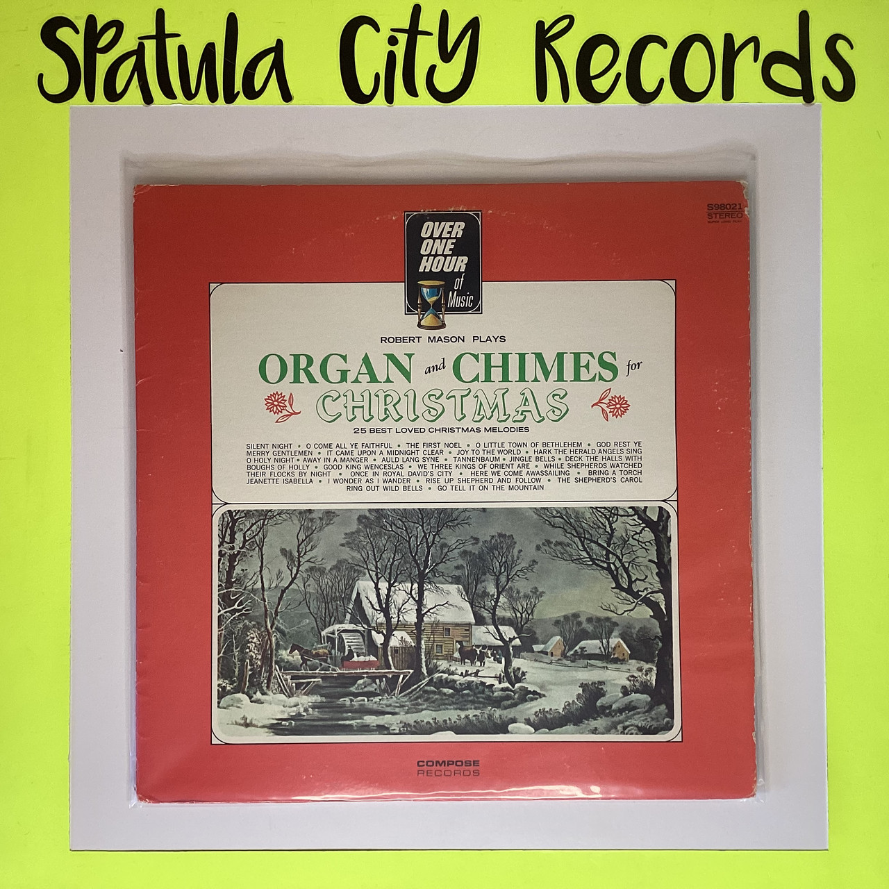 Robert Mason - Organs and Chimes for Christmas - vinyl record LP