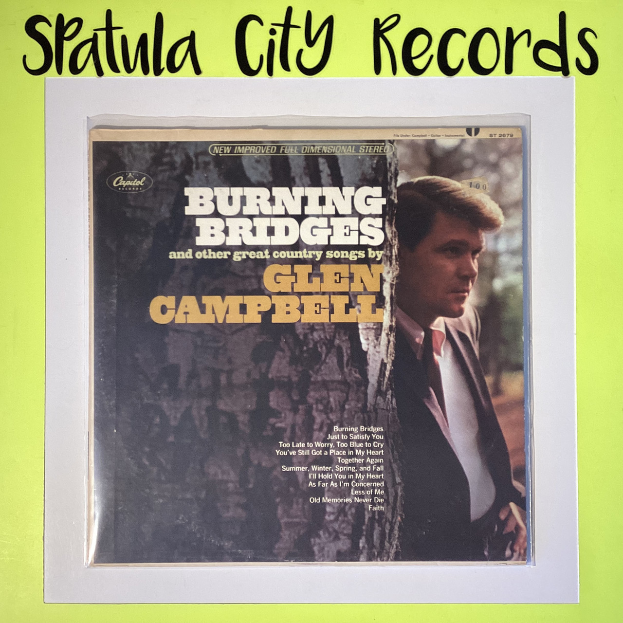 Glen Campbell - Burning Bridges - vinyl record LP