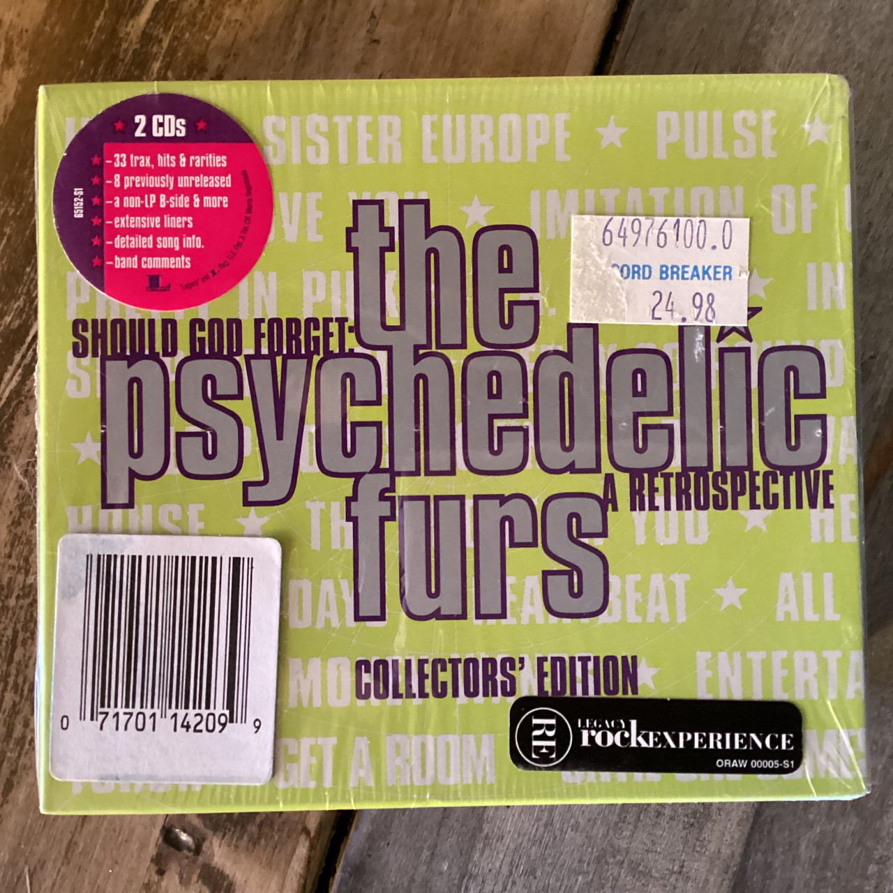 CD COMPACT DISC - The Psychedelic Furs - Should God Forget: A retrospective  -  DOUBLE COMPACT DISC