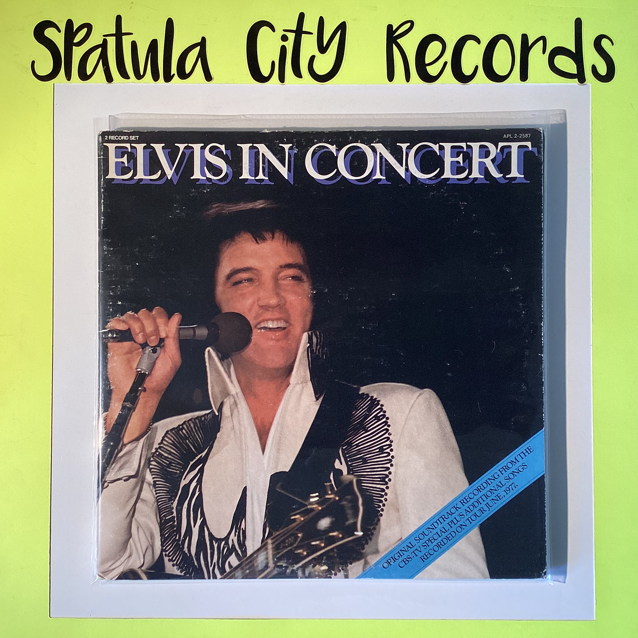 Elvis Presley - Elvis in Concert - double vinyl record album LP