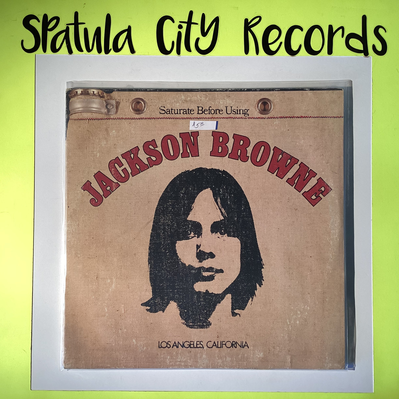 Jackson Browne - Saturate Before Using -  Vinyl record album LP