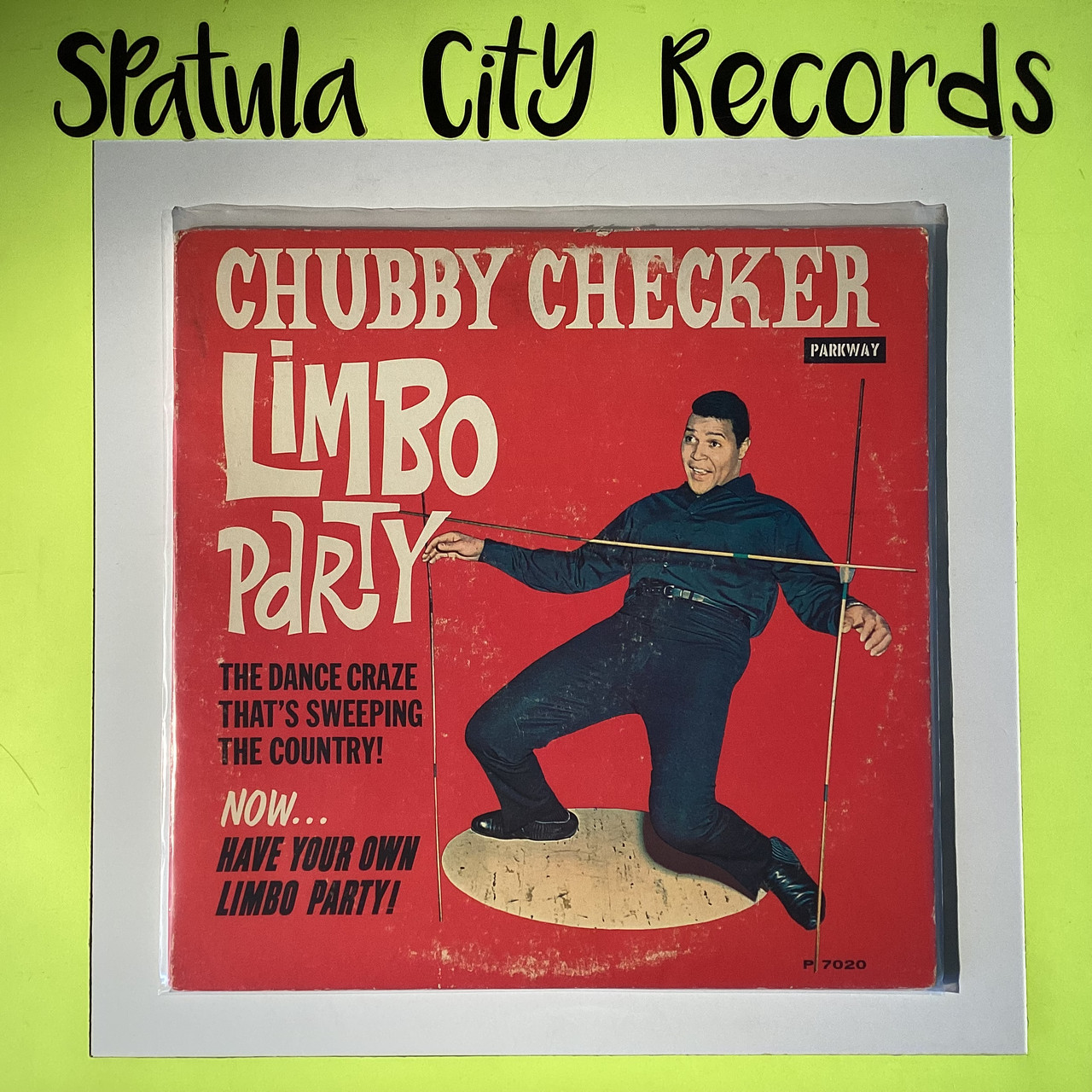 Chubby Checker - Limbo Party - MONO - AUTOGRAPHED - vinyl record LP
