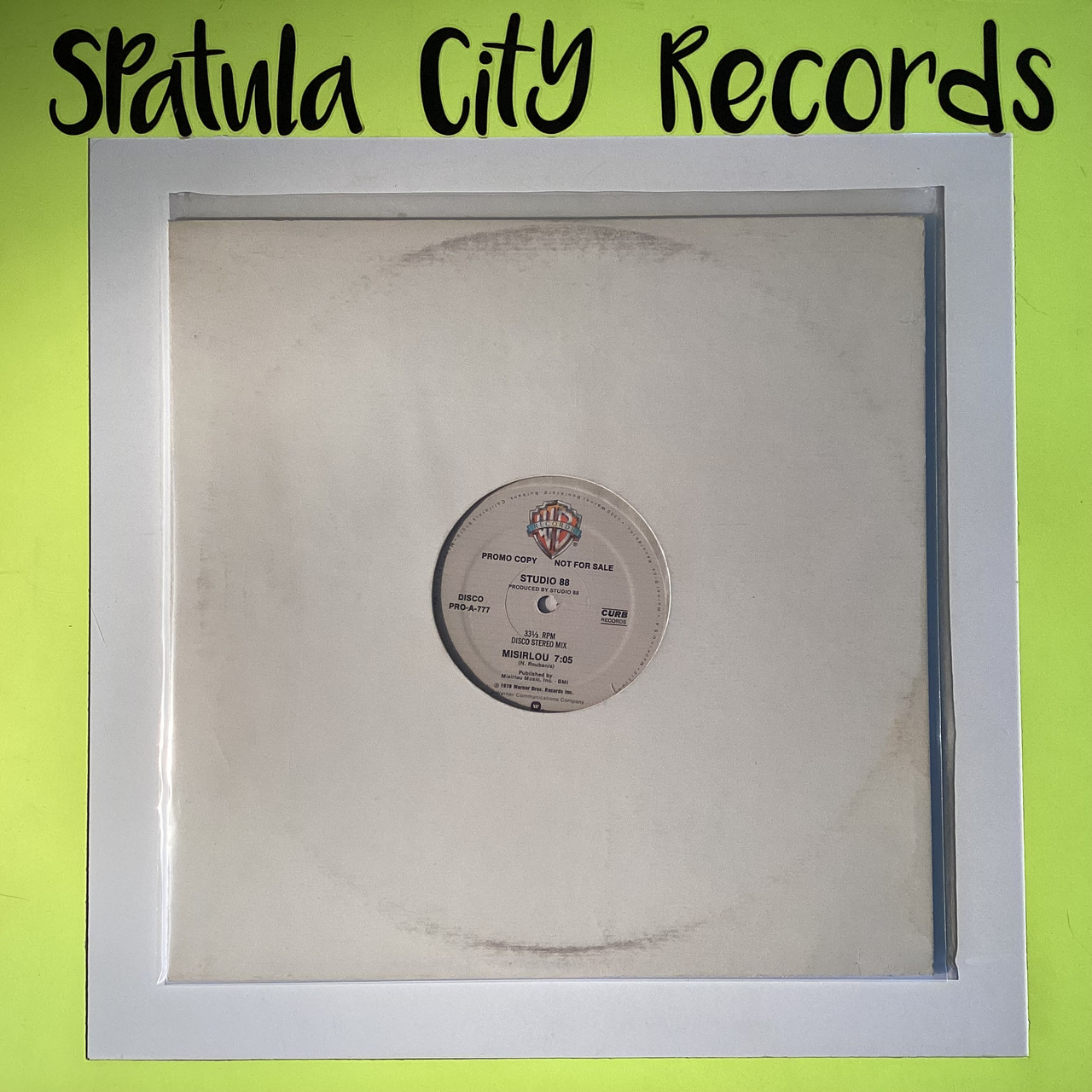 Studio 88 - Misirlou - WLP PROMO - 12" single - vinyl record LP